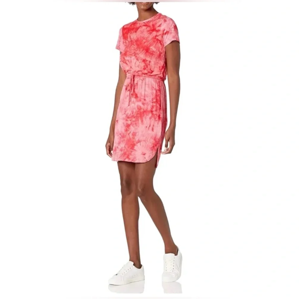 CALVIN KLEIN Woman’s Tie Dye Short Sleeve T-Shirt Dress size Small - Picture 4 of 10
